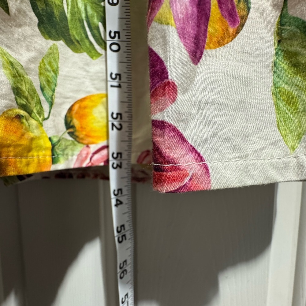 NWT Bellambia Cotton Maxi Summer Dress Size Large Tropical Floral Tiered Italy - Picture 9 of 11